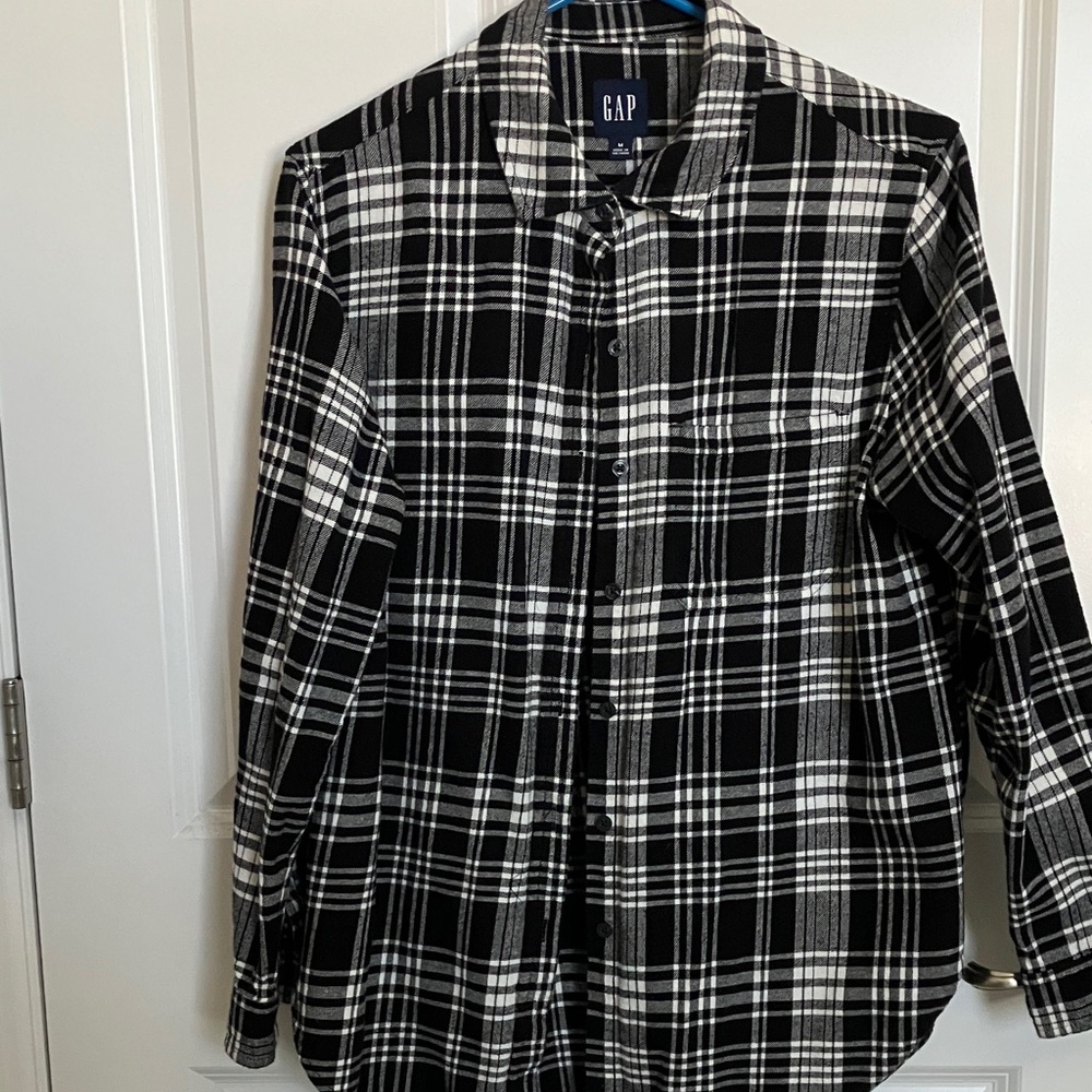 GAP Monochrome Checkered Shirt